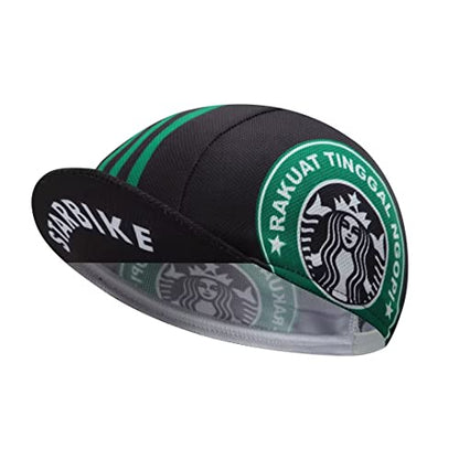 Funny Cycling Cap - Polyester Cycling Hat-Under Helmet - Cycling Helmet Liner Breathable&Sweat Uptake - color: Bk