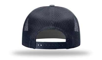 Richardson 168 168P Hat 7-Panel Trucker Cap Hi-Pro Snapback Cap Camo Hat Adjustable Baseball Hat Blank Hat Bulk Hats - color: Navy