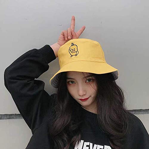 Tie Dye Bucket Hat Reversible Cotton Multicolored Fisherman Cap Packable Sun Hat - color: Duck