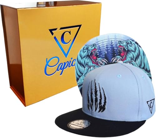 Capiche [99+ Variations] Special Series Snapback Cap - One Size Unisex Men - color: Polar Bear Sb