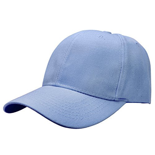 Falari Baseball Cap Adjustable Size for Running Workouts and Outdoor Activities All Seasons - color: 1pc Sky Blue
