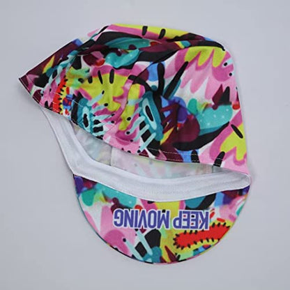 Funny Cycling Cap - Polyester Cartoon Cycling Hat-Under Helmet - Cycling Helmet Liner Breathable&Sweat Uptake - color: Lll