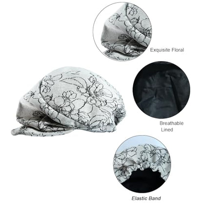 Womens Newsboy Hats Vintage Cabbie Hat Beret Paperboy Floral Painter Cap