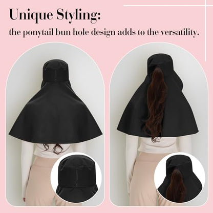 Shyyween 3 Pack Wide Brim Hats for Women,UPF 50+ - color: Black