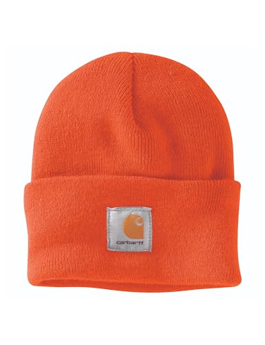 Carhartt Men's Iconic A18 Watch Cap Beanie - color: Brite Orange