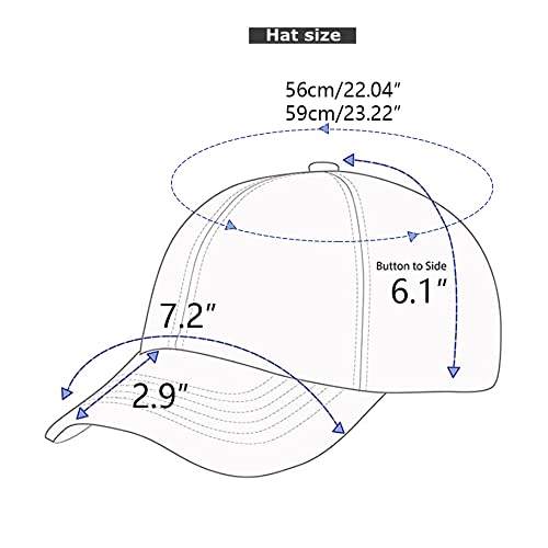 LANGZHEN Unisex Baseball Cap 100% Cotton Fits Men Women Washed Denim Adjustable Dad Hat - color: Black+khaki