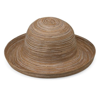 Wallaroo Hat Company Women's Sydney Sun Hat - UPF 30+ Sun Protection, Packable, Adjustable - Beach, Travel, Wide Brim - color: Camel