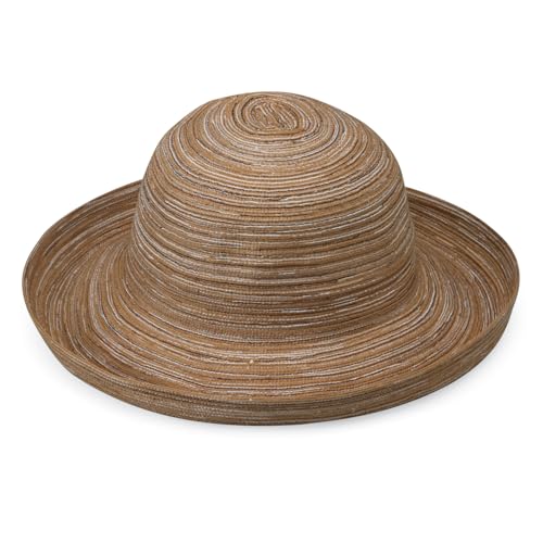 Wallaroo Hat Company Women's Sydney Sun Hat - UPF 30+ Sun Protection, Packable, Adjustable - Beach, Travel, Wide Brim - color: Camel