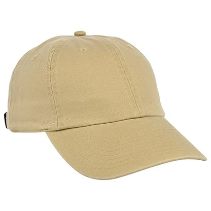 Lids Blank Baseline Dad Adjustable Strapback Hat - color: Khaki