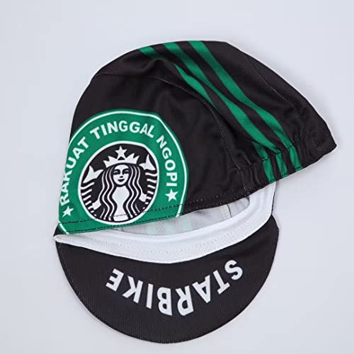 Funny Cycling Cap - Polyester Cycling Hat-Under Helmet - Cycling Helmet Liner Breathable&Sweat Uptake - color: Bk