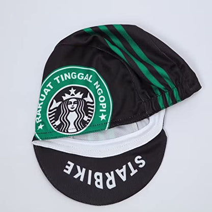 Funny Cycling Cap - Polyester Cycling Hat-Under Helmet - Cycling Helmet Liner Breathable&Sweat Uptake - color: Bk