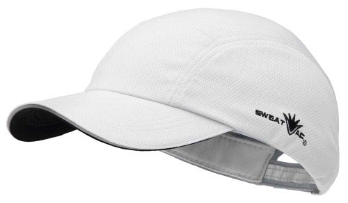 Unisex Adjustable Running/Cyclng/Active Performance Race Hat - color: White