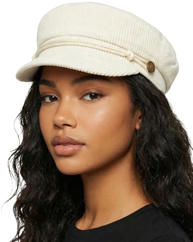 Funky Junque Greek Fisherman Newsboy Cap, Cotton Captains Bakerboy Hat - color: Corduroy - Beige