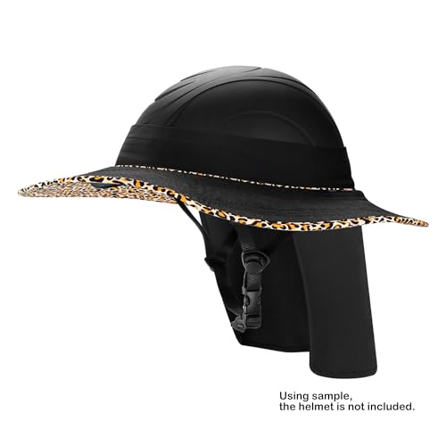 Tontron Helmet Visor |Hard Hat Sunshade with Detachable Neck Flap - color: Big Cat