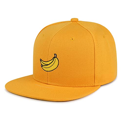 JPAK Banana Fruit Hip-Hop Snapback Hat Embroidered Baseball Cap Monkey - color: 09. Yellow
