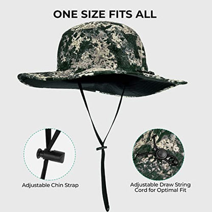 KastKing Sol Armis UPF 50 Boonie Hat for Sun Protection,Men Women - color: Boulder Camo Origins