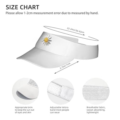 Embroidered Pickleball Visor Men Women,Gifts for Pickleball Lovers - color: White, style: Pickleball Flower