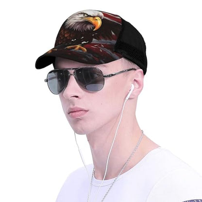 Funny Baseball Hat for Women Men, Dad Cap Trucker Hat Adjustable Fit for Summer Sport Travel Beach - color: Pattern - 7