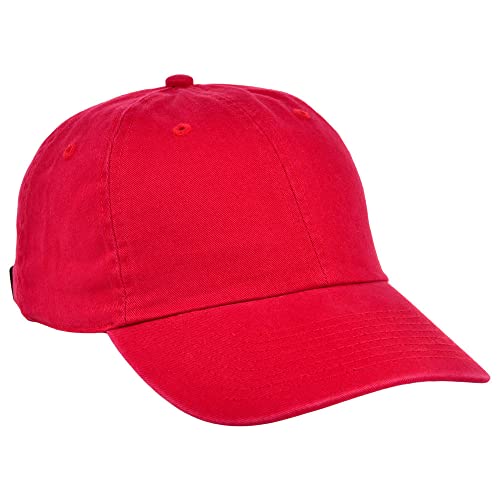 Lids Blank Baseline Dad Adjustable Strapback Hat - color: Red