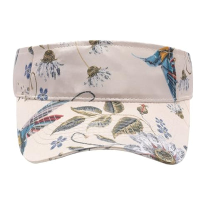 ZLYC Print Sports Sun Visors for Women Girls - color: Pattern Beige