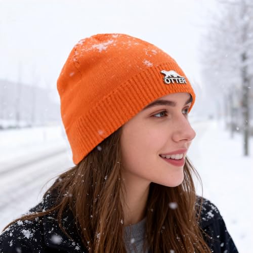 OTTER Waterproof Beanie for Men Women - color: Orang