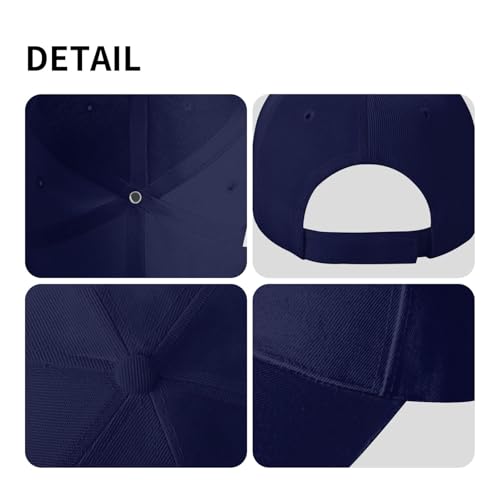 is He Hat Men Dad Hats Cute Cap - color: Navy Blue