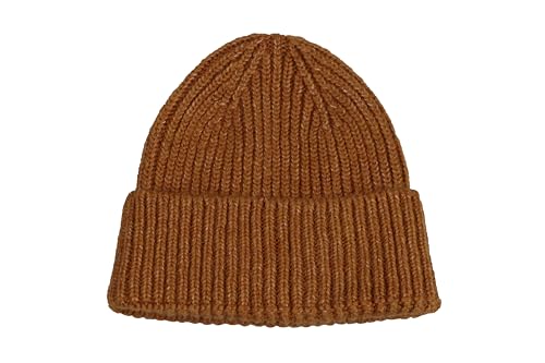 Seamless Beanie Cap, Acrylic Unisex Winter Beanie - color: Camel