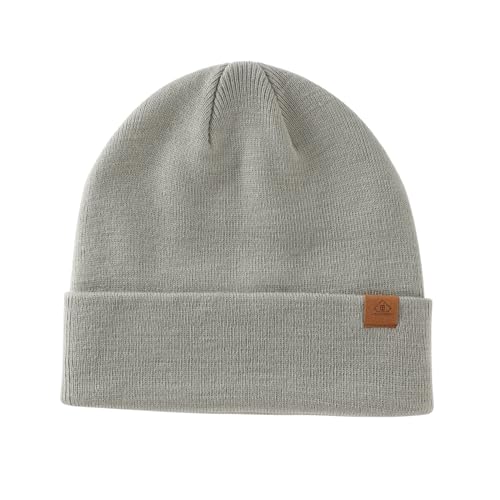 Home Prefer Mens Winter Hats Acrylic Knit Cuff Beanie Cap Warm Womens Beanie Hat - color: Sage Green