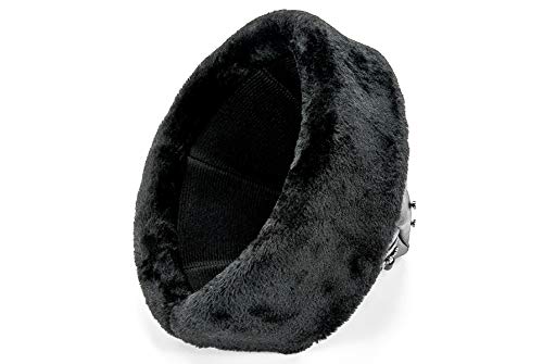 ihvan online Turkish Ottoman Bork Hat, Ertugrul Faux Leather Fur Winter Cap - color: Black / Style-4