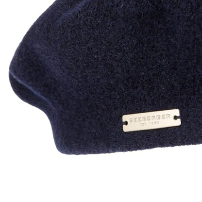 Seeberger Virgin Wool Beret for Women Women - Made in The EU - color: Navy