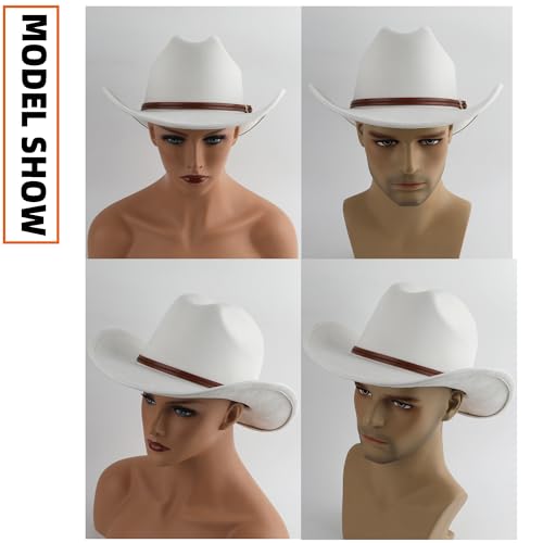 Pro Celia Cowboy Hat for Women and Men Wide Brim Western Cowgirl Hat - color: Ivory