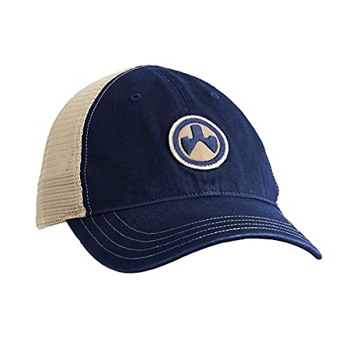 Magpul Trucker Hat Snap Back Baseball Cap, One Size Fits Most - color: Garment Washed Navy/Khaki