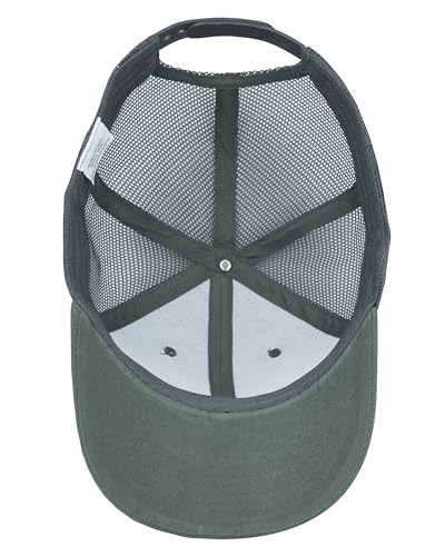 Gelante Mesh Trucker Hat Baseball Cap Structured Front Panel Wholesale LOT 12 Pack - color: Dark Gray
