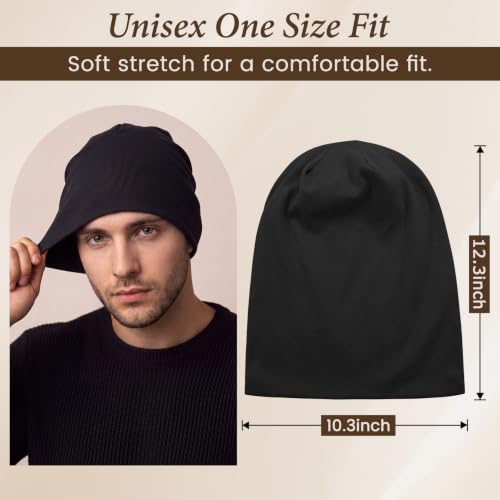 Cotton Slouchy Beanie for Men and Women, Oversized Thin Skull Cap - color: 1 Royal Blue