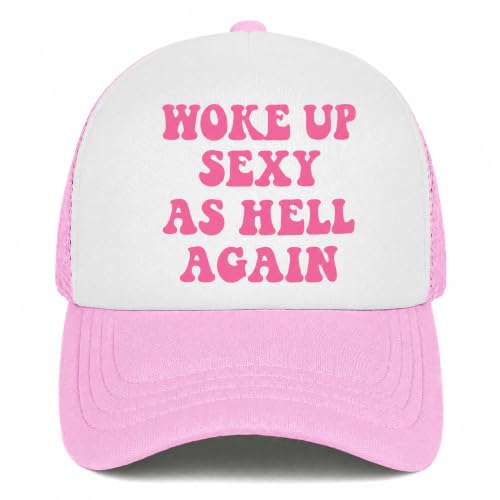 You Find It Offensive? I Find It Funny Trucker Hats for Women Pink Men Funny Slogan Pink Hats for Men - color: 14 Pink