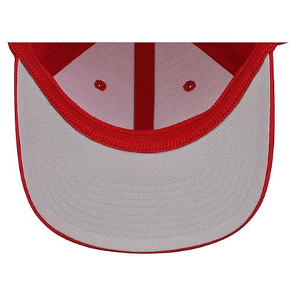 Lids Blank All Star Classic Structured Stretch Fitted Baseball Cap – Curved Bill Hat for Men and Women - color: Red, size: Large-X-Large