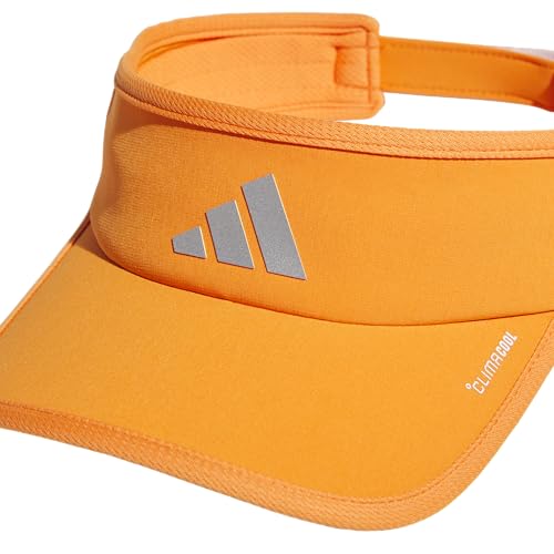adidas Men's Superlite Visor - color: Pure Orange/Silver Metallic/White/3