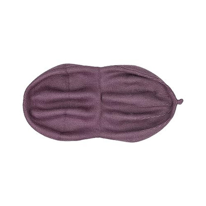 Gllutt Beret Hat French Style Stretchy Knitting Solid Color Both Side Usable - color: Purple