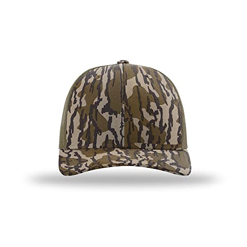 Richardson 112 Classic Six-Panel Adjustable Snapback Trucker Cap - color: Bottomland/Loden