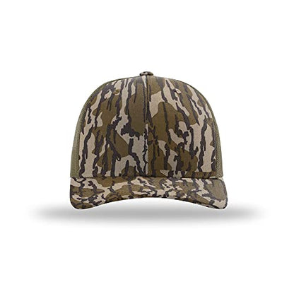 Richardson 112 Classic Six-Panel Adjustable Snapback Trucker Cap - color: Bottomland/Loden
