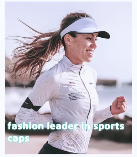 Running Visor Hat for Men Women - color: White