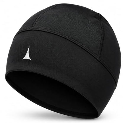 Helmet Liner Sweat Wicking Skull Cap Beanie. Ultimate Performance Moisture Wicking. Fits Under Helmets - color: American Black