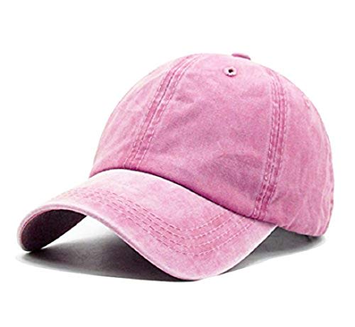 Mommy Jennie Unisex Vintage Washed Distressed Baseball-Cap Twill Adjustable Dad-Hat - color: A22-pink