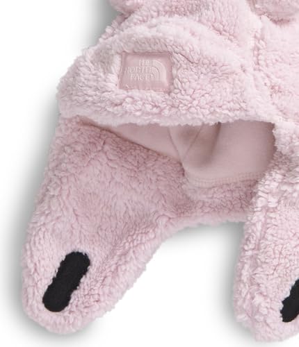 The North Face Kids' Trapper | Warm Winter Hat for Toddlers with Soft Fleece Lining, Cute Bear Ears & Cozy Earflaps - color: Pale Blossom, size: 0-12 Months