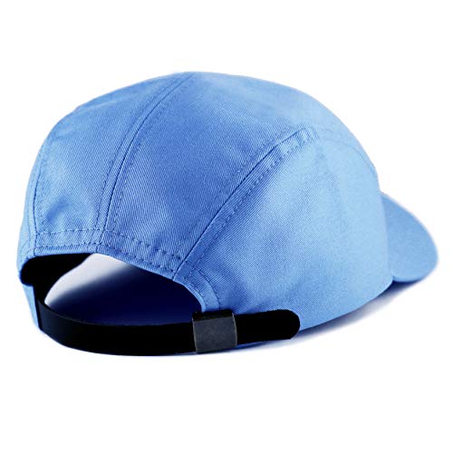 The Hat Depot Exclusive Made in USA Cotton 5 Panel Unstructured Outdoor Cap - color: Sky