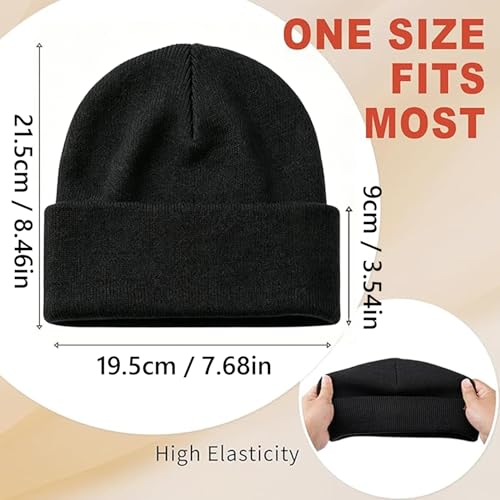 LAKIBOLE Beanie Hats for Men Spring Summer Autumn Winter Slouchy Beanies for Women Teenage Boys Girls - color: 4pack(black/Dark Gray/Medium Hemp Gray/Beige)