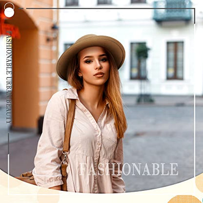 Hercicy Wool Fedora Hat for Women - color: Beige, Khaki, Camel, Black