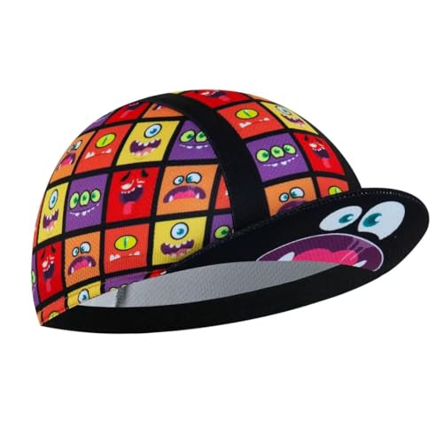 Cartoon Cycling Cap for Man and Woman Cycling Hat Under Helmet-Polyester Breathable Sweat Absorbent - color: Cart-2