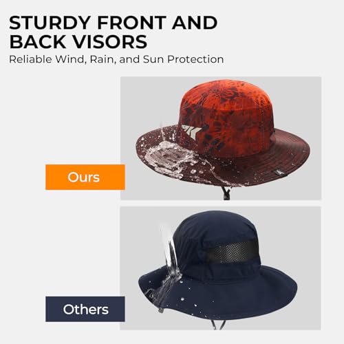 KastKing Sol Armis UPF 50 Boonie Hat for Sun Protection,Men Women - color: Prym1 Blaze Faded