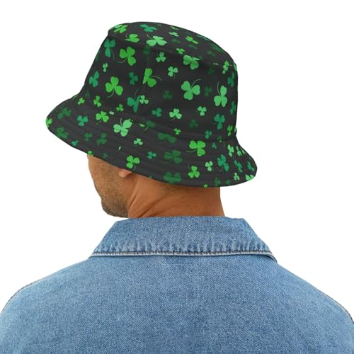 Bucket Hat for Men Women Funny Holiday Fishing Hat Cute Fisherman Cap - color: Stp Black